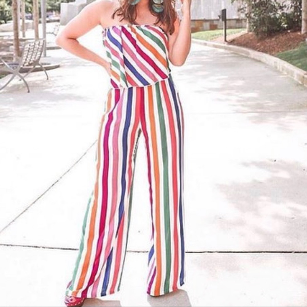 Striped Jumpsuit